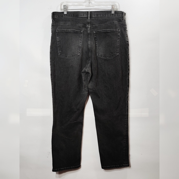 Everlane The Cheeky High Rise Mom Jeans Black 33 - Picture 3 of 5